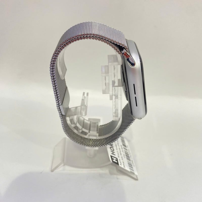 Apple Watch Series 5 44mm GPS 98% Fullbox Silver Aluminum Case with Milanese Loop (xước màn)