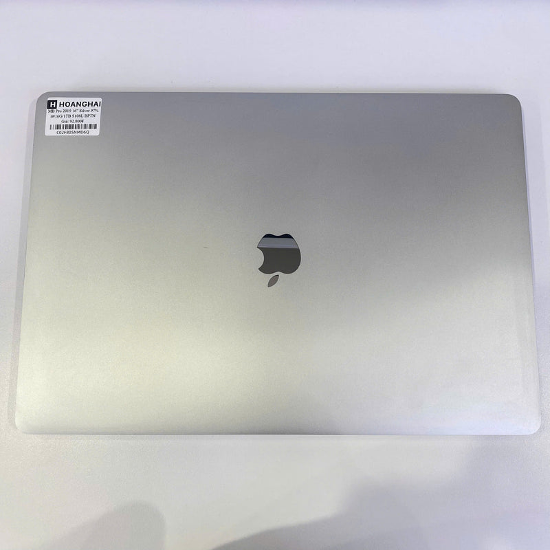 Macbook Pro 2019 16in Bạc Intel Core 97% i9/ RAM 16GB/ SSD 1TB  sạc 108 lần BPTN