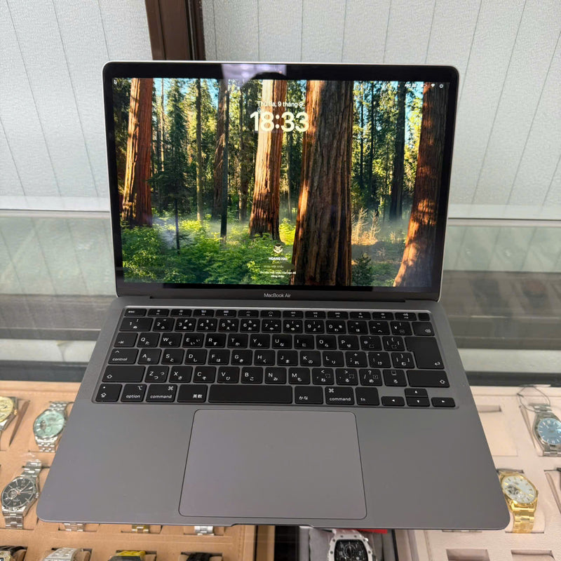 Macbook Air 2020 13.3in Xám Intel Core i3/ RAM 8GB/ SSD 256GB 98% Sạc 280 lần BPTN