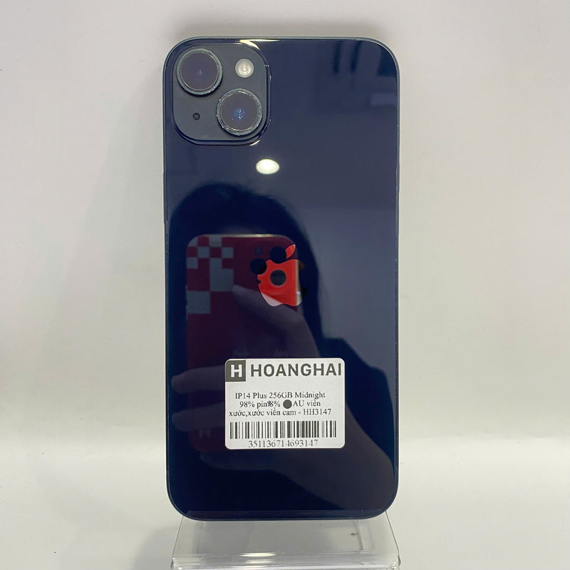 iPhone 14 Plus 256GB Đen 98% pin 88% Máy đã trả hết tiền mạng dùng như Quốc tế Apple (viền xước,xước viền cam) - HH3147