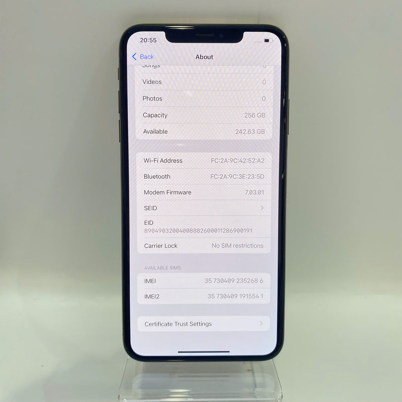 iPhone Xs Max 256GB Vàng 98% pin 100% Máy đã trả hết tiền mạng dùng như Quốc tế Apple (Đã thay pin, ám viền) - HH2686