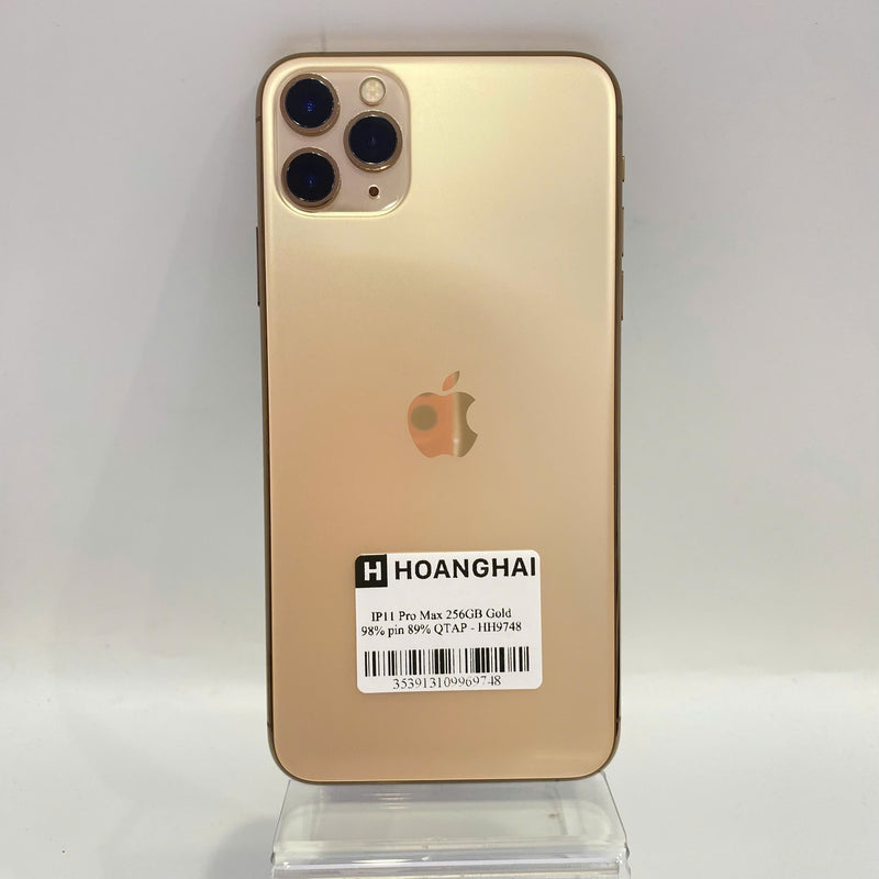 iPhone 11 Pro Max 256GB Vàng 98% pin 89% Quốc Tế Apple - HH9748