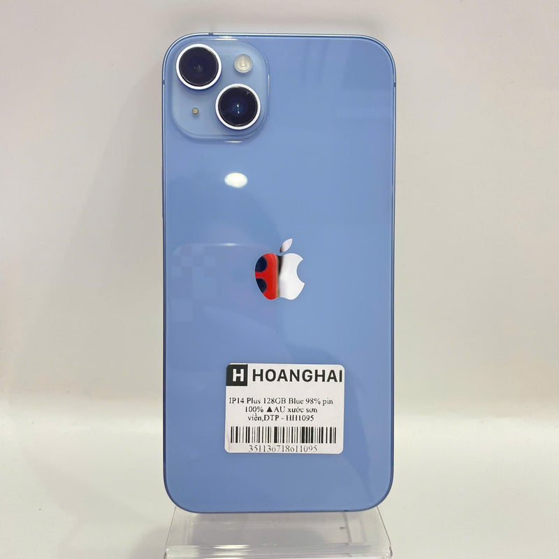 iPhone 14 Plus 128GB Xanh Dương 98% pin 100% Quốc tế từ AU (Không dùng sim AU - Đã thay pin, xước sơn) - HH1095