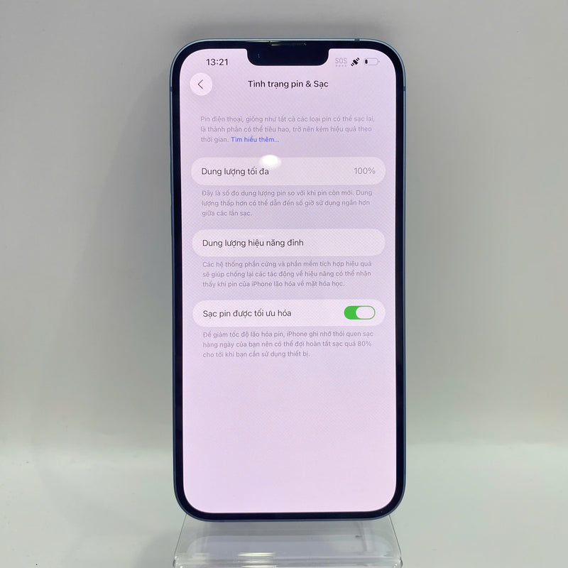 iPhone 14 Plus 128GB Xanh Dương 98% pin 100% Quốc tế từ Apple (Đã thay pin, cam LKCH) - HH7991