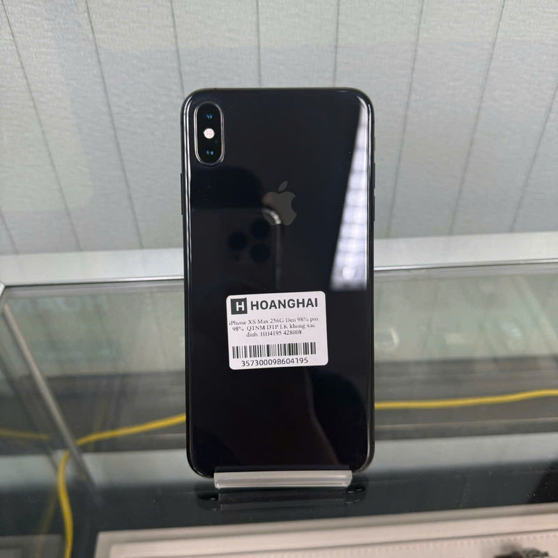 iPhone XS Max 256GB Đen 98% pin 98% Máy đã trả hết tiền mạng dùng như Quốc tế Apple (Đã thay pin LK không xác định) - HH4195