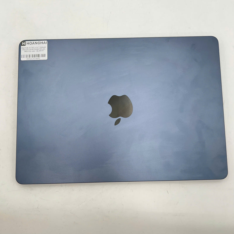 MacBook Air 2022 13.6in Midnight Apple M2/ RAM 16GB/ SSD 256GB 98% pin 100% (sạc 2 lần, xước viền) BPTN