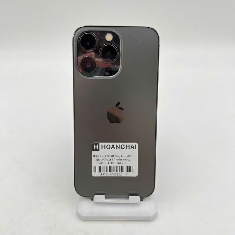 iPhone 13 Pro 128GB Đen 98% pin 100% Quốc tế từ SB (Không dùng sim SB - Đã thay pin, màn xước, đốm 3x) - HH2464