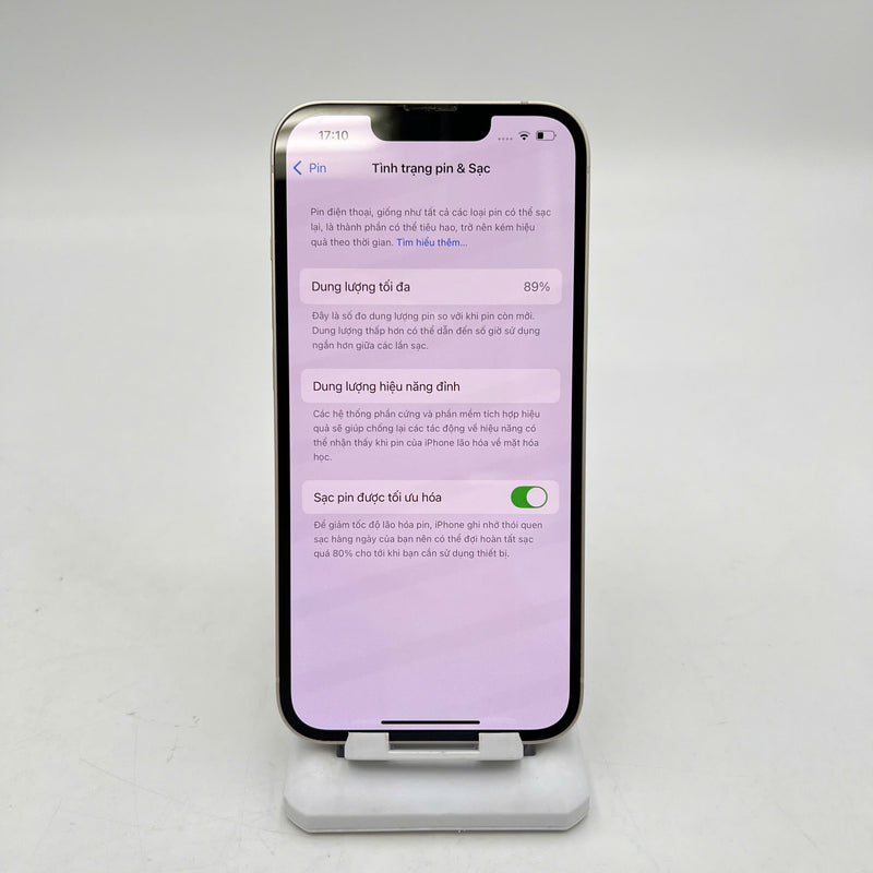 iPhone 13 128GB Trắng  98% pin 89%  Quốc tế từ SB (Không dùng sim SB - Đã thay pin, xước viền, xước màn) - HH8603