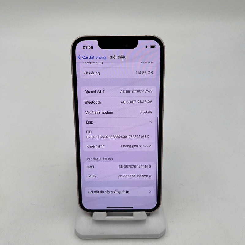 iPhone 13 Mini 128GB Hồng 98% pin 100% Quốc tế Apple  (Đã thay pin - màn và viền xước) - HH4148