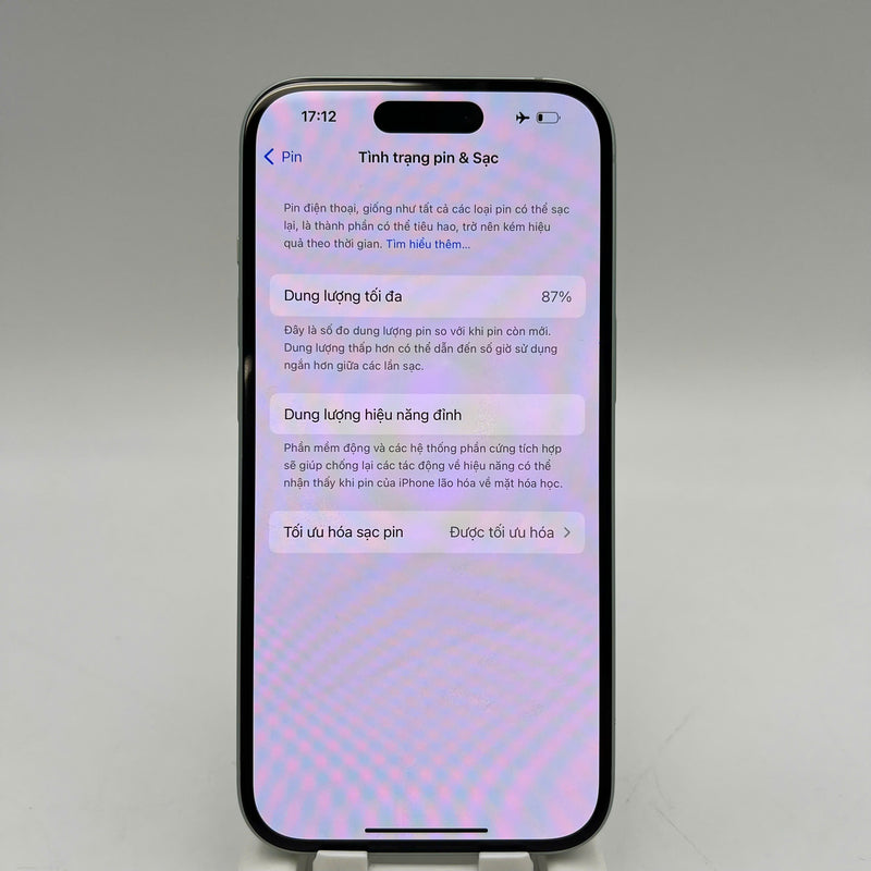 iPhone 15 128GB Xanh Lá 98% pin 87% Quốc tế từ SB (Không dùng sim SB - xước viền cam) - HH1023
