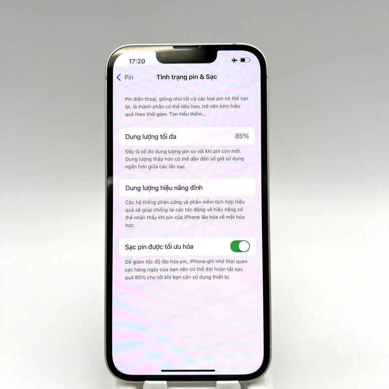 iPhone 13 128GB Trắng 98% pin 85% Quốc Tế Apple  - HH2816