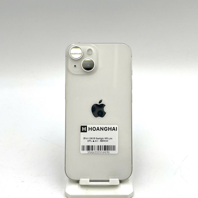 iPhone 14 128GB Trắng 98% pin 85% Quốc tế từ AU (Không dùng sim AU) - HH9030