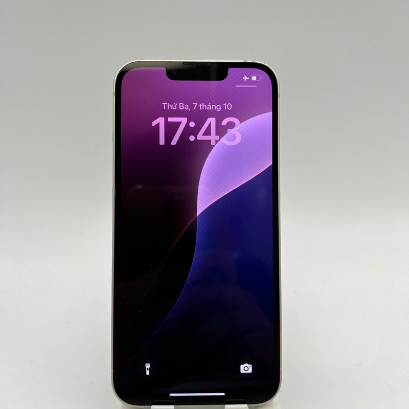 iPhone 13 128GB Trắng 98% pin 87% Quốc tế từ SB (Không dùng sim SB - xước viền) - HH7918