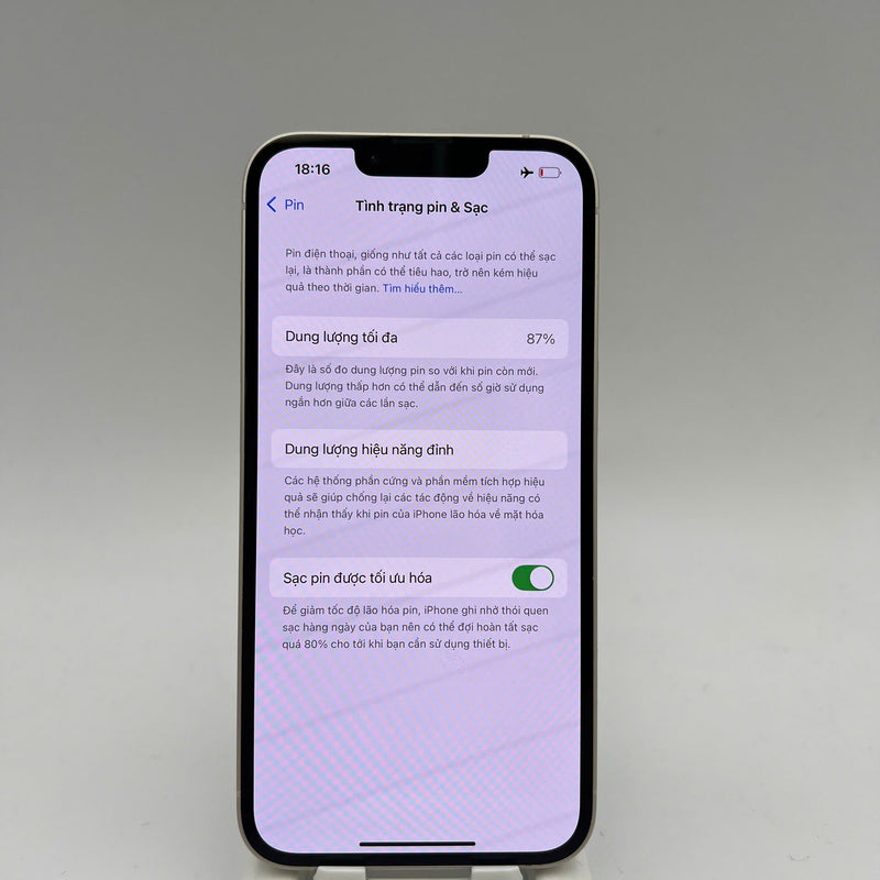 iPhone 14 128GB Trắng 98% pin 87% Quốc tế Apple - HH5610
