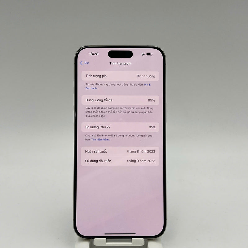 iPhone 15 Pro Max 256GB Tự Nhiên 98% pin 85% Quốc tế từ AU (Không dùng sim AU)  - HH2471
