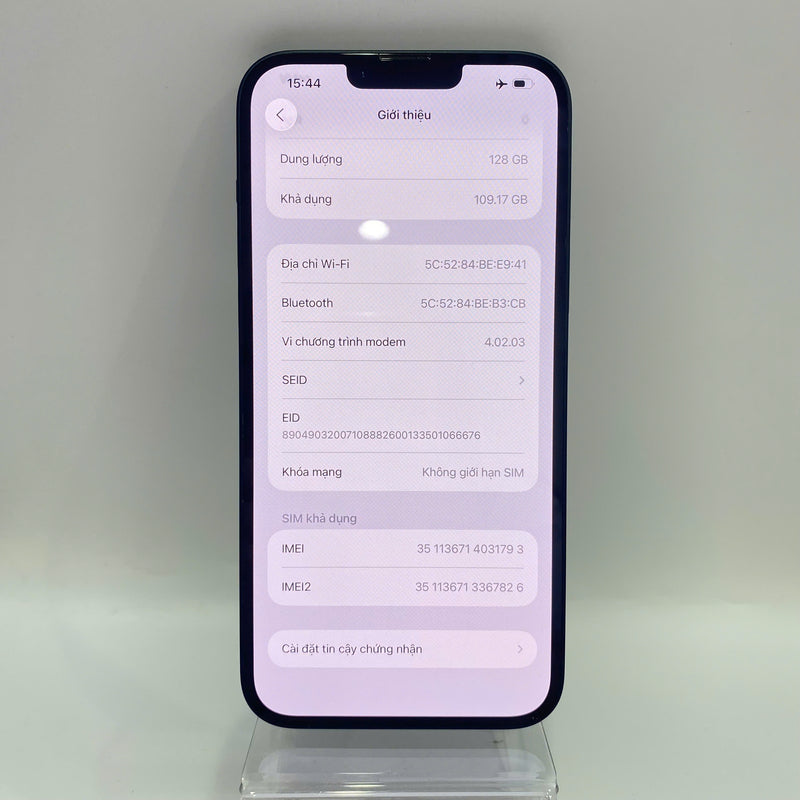 iPhone 14 Plus 128GB Đen 98% pin 85% Quốc Tế Apple  - HH1793