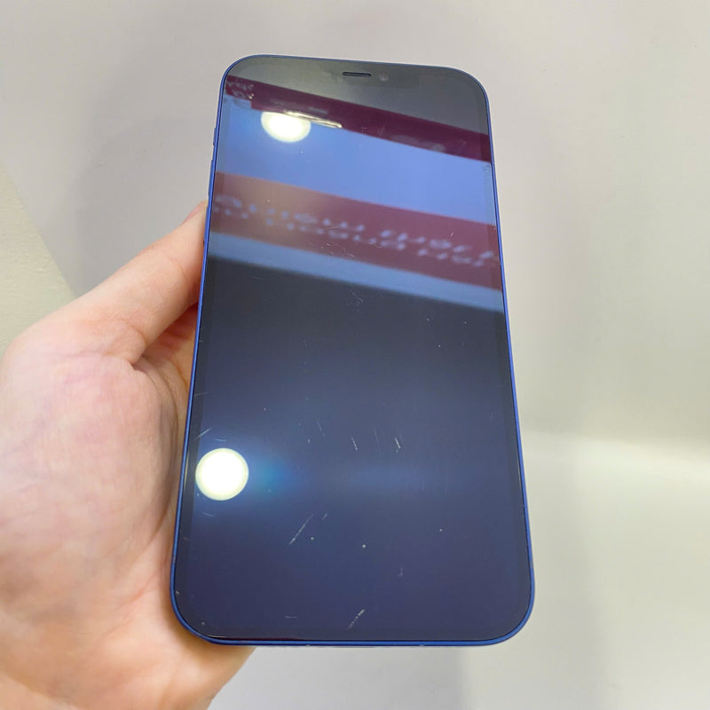 iPhone 12 128GB Xanh dương 98% pin 86% ĐBH Máy đã trả hết tiền mạng dùng như Quốc tế Apple (viền xước, màn xước, móp viền) - HH1562
