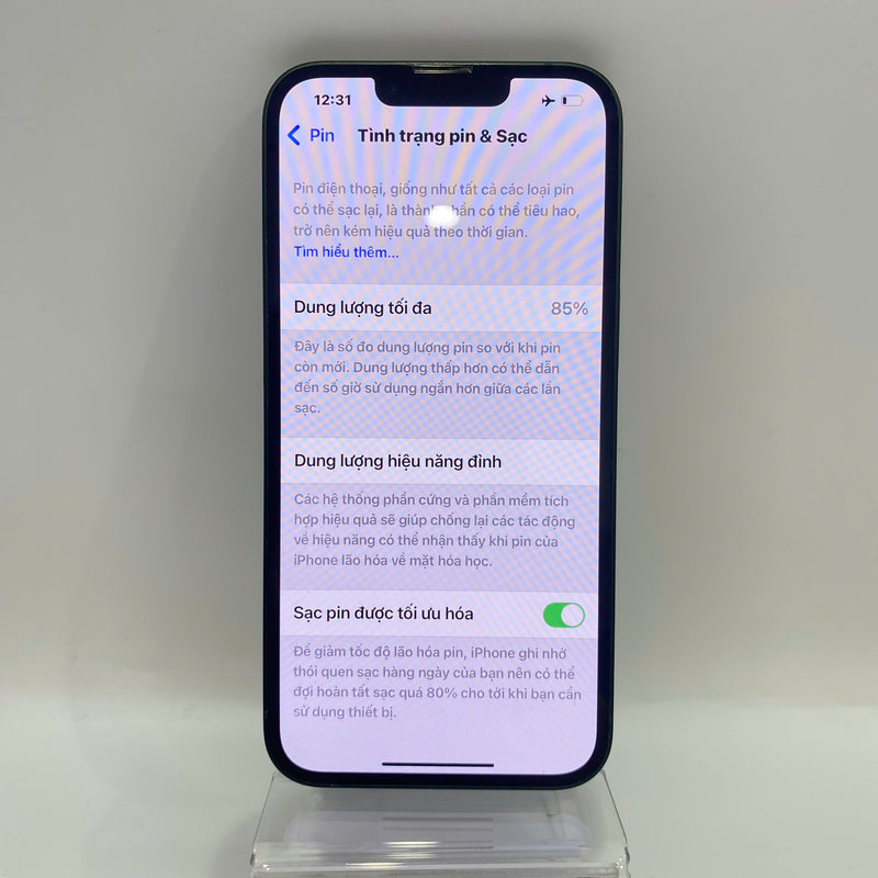 iPhone 13 128GB Xanh Lá 98% pin 85% Máy đã trả hết tiền mạng dùng như Quốc tế Apple (ám viền) - HH0613