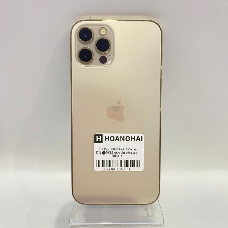 iPhone 12 Pro 128GB Vàng 98% pin 87% Máy đã trả hết tiền mạng dùng như Quốc tế Apple (xước nhẹ cổng sạc) - HH4416