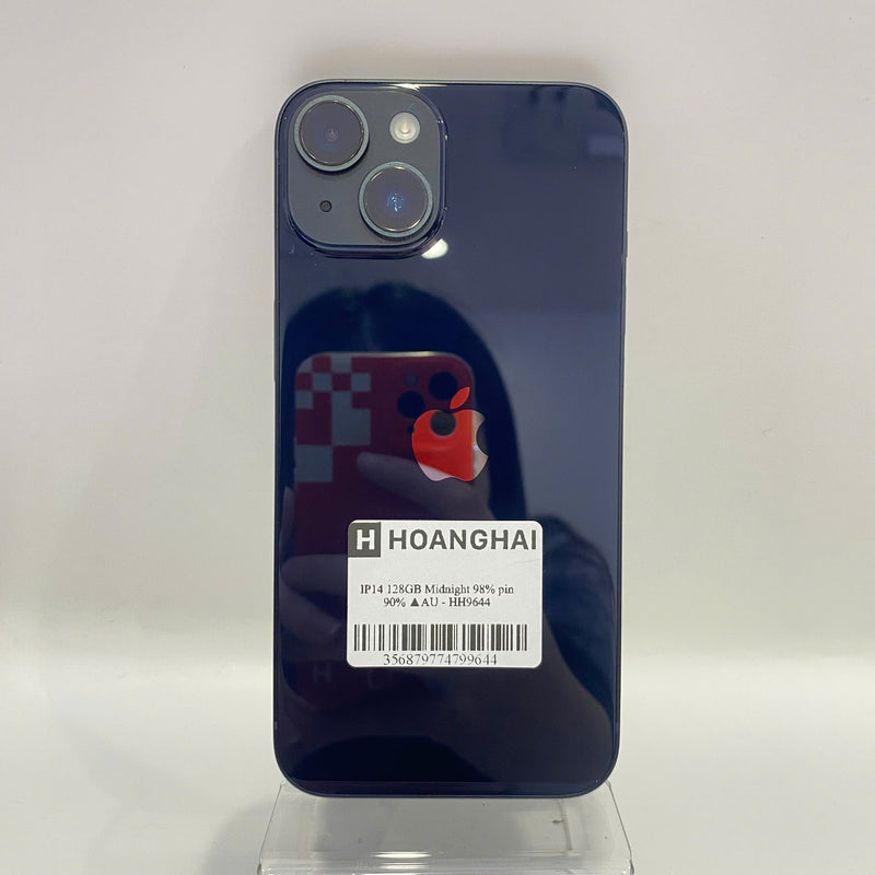 iPhone 14 128GB Đen 98% pin 90% Quốc tế từ AU (Không dùng sim AU)  - HH9644