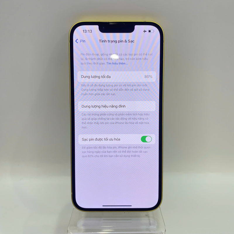iPhone 14 256GB Vàng 98% pin 86% Quốc Tế Apple (viền xước,màn xước) - HH1890