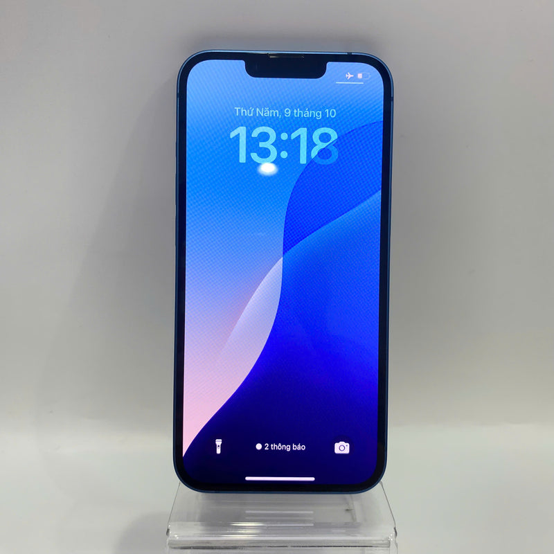 iPhone 13 128GB Xanh Dương 98% pin 87% Máy đã trả hết tiền mạng dùng như Quốc tế Apple (xước viền) - HH5183