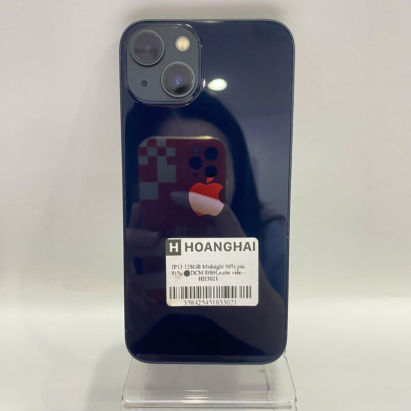 iPhone 13 128GB Đen 98% pin 91% Máy đã trả hết tiền mạng dùng như Quốc tế Apple (ĐBH,xước viền) - HH3021