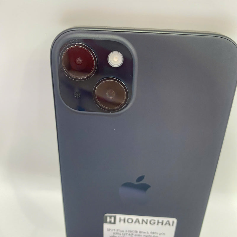iPhone 15 Plus 128GB Đen 98% pin 89%  Quốc Tế Apple (màn xước,ám viền,xước viền cam) - HH6140