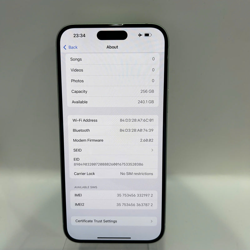 iPhone 15 Plus 256GB Xanh Lá 98% pin 85% Máy đã trả hết tiền mạng dùng như Quốc tế Apple (xước viền) - HH1972