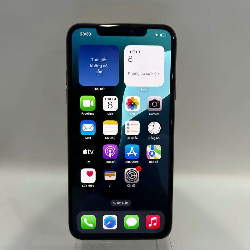 iPhone 11 Pro Max 256GB Vàng 98% pin 93% Máy đã trả hết tiền mạng dùng như Quốc tế Apple  - HH2776