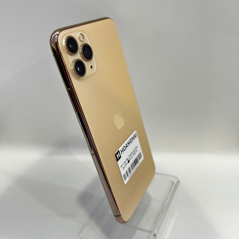iPhone 11 Pro Max 256GB Vàng 98% pin 93% Máy đã trả hết tiền mạng dùng như Quốc tế Apple  - HH2776