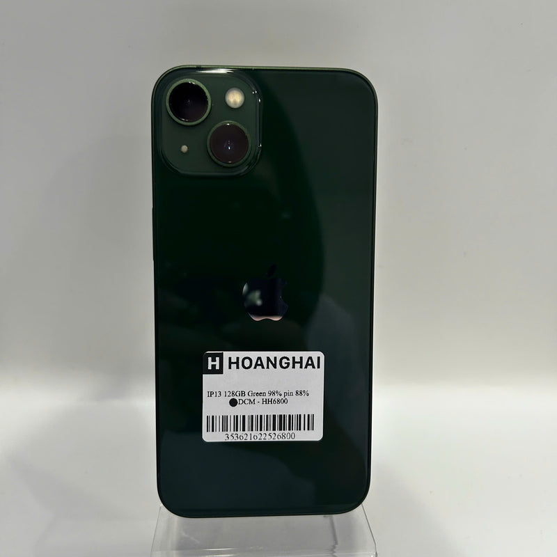 iPhone 13 128GB Xanh Lá 98% pin 88% Máy đã trả hết tiền mạng dùng như Quốc tế Apple  - HH6800