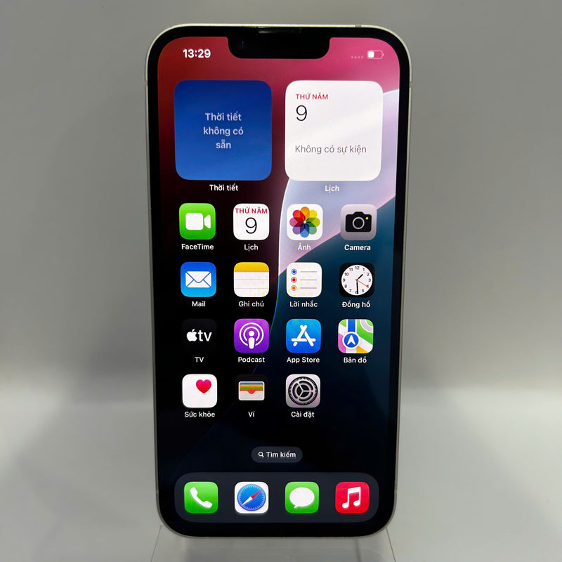 iPhone 13 256GB Trắng 98% pin 86% Quốc tế từ SB (Không dùng sim SB) (xước viền , xước camera) - HH2102