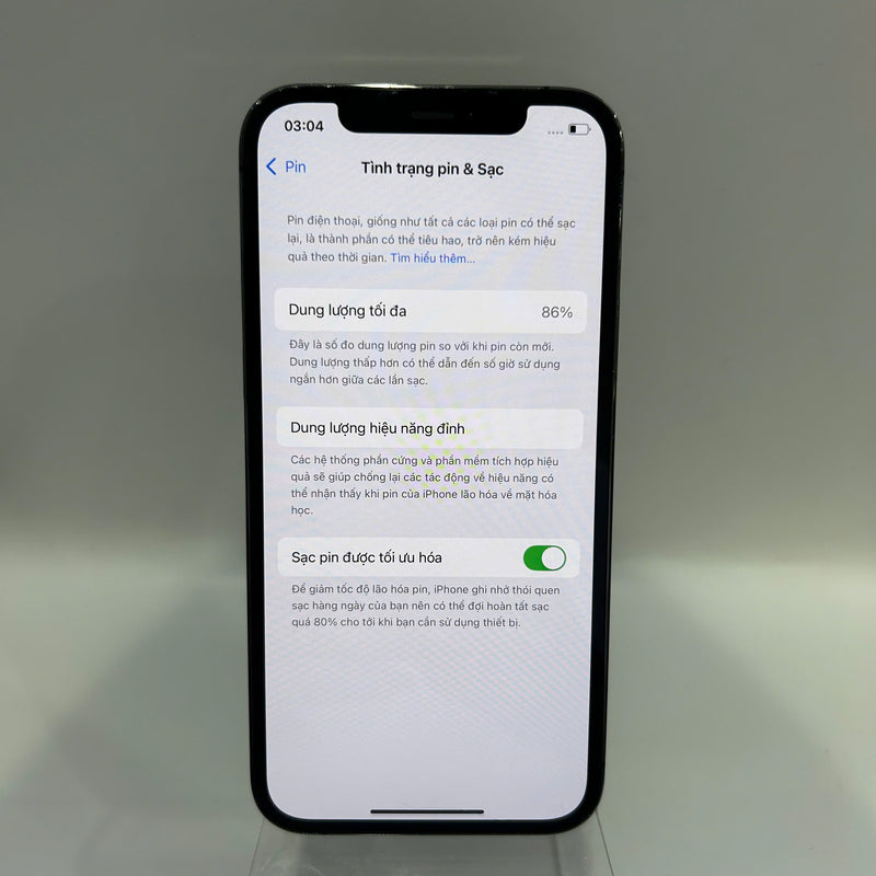 iPhone 12 Pro 512GB Đen 98% pin 86%  Quốc Tế Apple (xước màn , viền xước) - HH0793