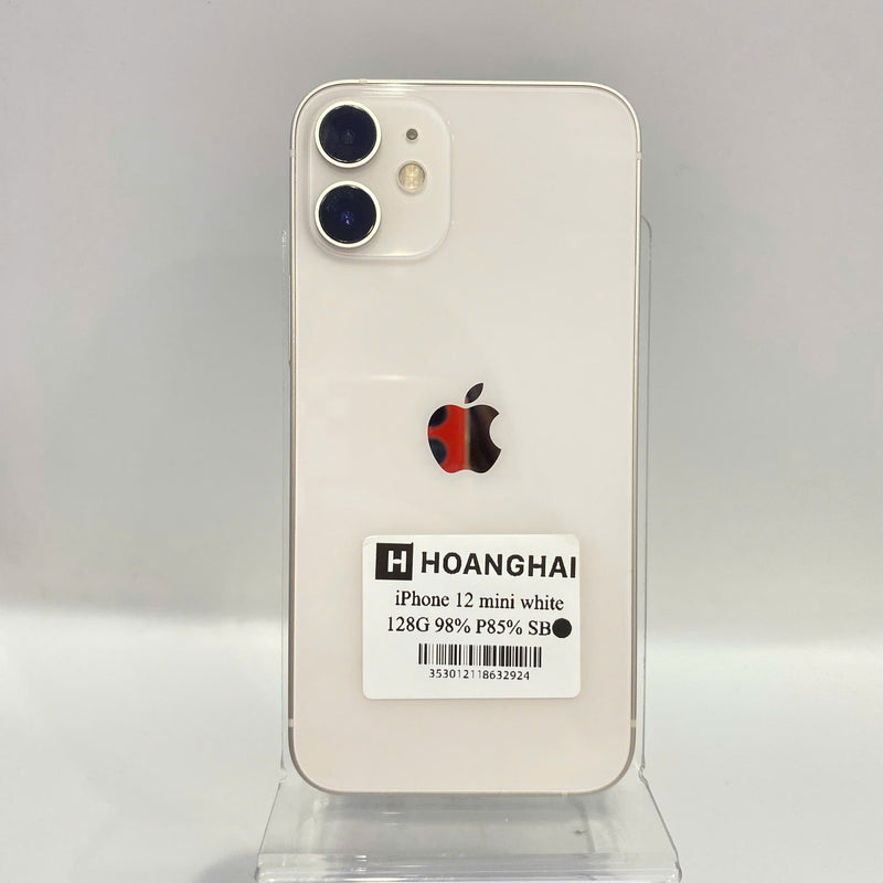 iPhone 12 Mini Trắng 128GB 98% pin 85% Máy đã trả hết tiền mạng dùng như quốc tế Apple - HH2924