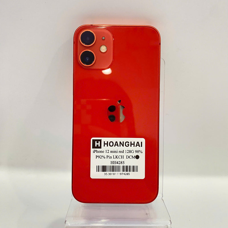 iPhone 12 Mini Đỏ 128GB 98% pin 92% Máy đã trả hết tiền mạng dùng như quốc tế Apple (Pin LKCH) - HH4285