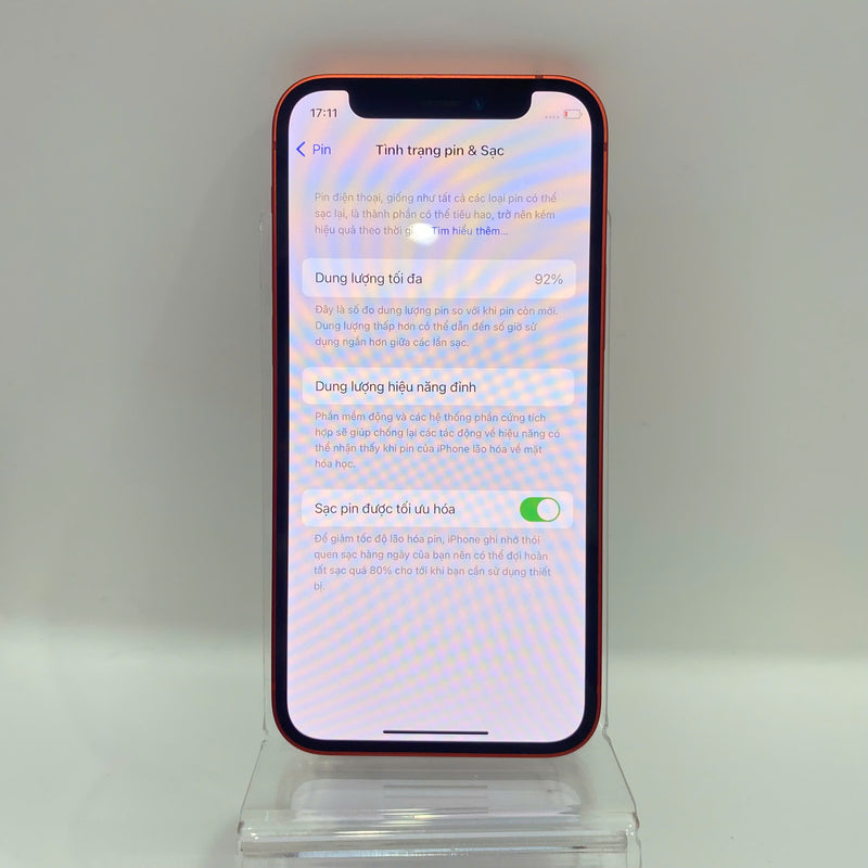 iPhone 12 Mini Đỏ 128GB 98% pin 92% Máy đã trả hết tiền mạng dùng như quốc tế Apple (Pin LKCH) - HH4285