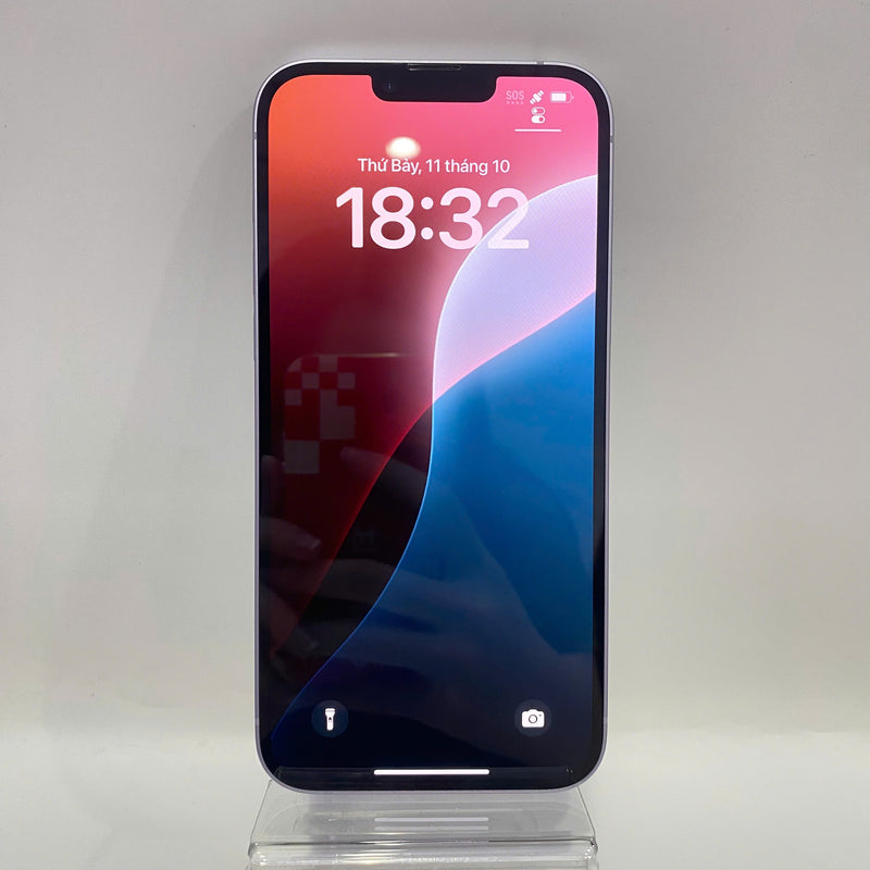 iPhone 14 Plus 128GB Tím 98% pin 89% Máy đã trả hết tiền mạng dùng như Quốc tế Apple - HH7665