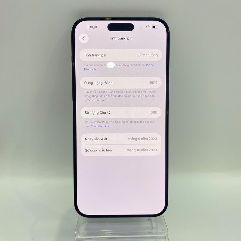 iPhone 15 Pro Max 256GB Xanh dương  98% pin 89% Quốc tế Apple - HH9533