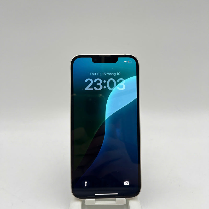 iPhone 14 128GB Trắng 98% pin 88% Máy đã trả hết tiền mạng dùng như Quốc tế Apple (màn và viền xước, viền cam xước) - HH3008