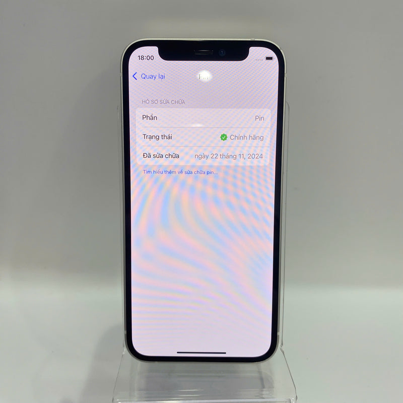 iPhone 12 Mini Trắng 128GB 98% pin 93% Máy đã trả hết tiền mạng dùng như quốc tế Apple (Pin LKCH) - HH6540