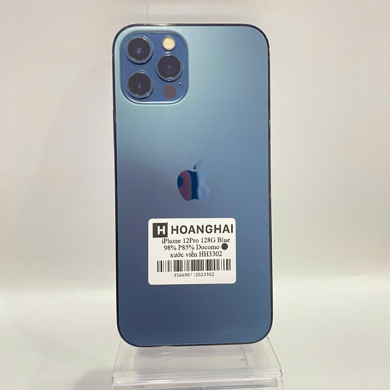 iPhone 12 Pro 128GB Xanh Dương 98% pin 85% Máy đã trả hết tiền mạng dùng như Quốc tế Apple (xước viền) - HH3302