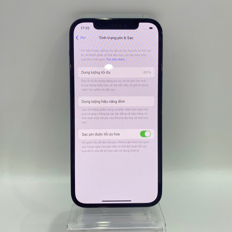 iPhone 12 Pro 128GB Xanh Dương 98% pin 85% Máy đã trả hết tiền mạng dùng như Quốc tế Apple (xước viền) - HH3302