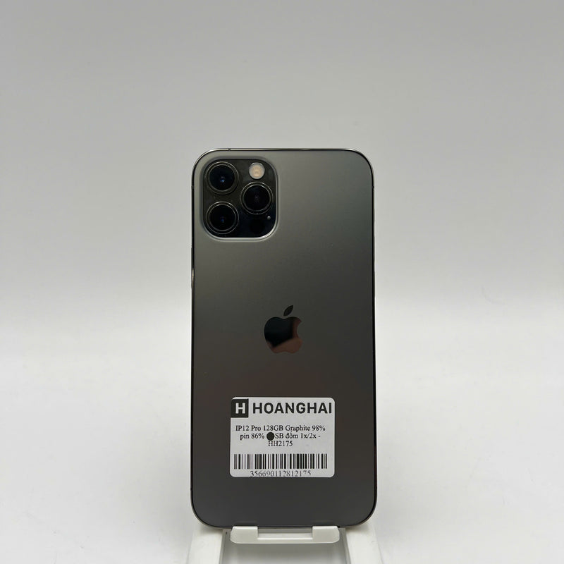 iPhone 12 Pro 128GB Đen 98% pin 86% Máy đã trả hết tiền mạng dùng như Quốc tế Apple (đốm 1x/2x) - HH2175