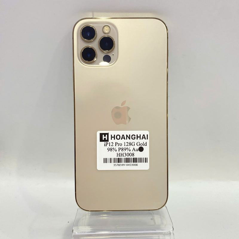 iPhone 12 Pro 128GB Vàng 98% pin 89%  Máy đã trả hết tiền mạng dùng như Quốc tế Apple  - HH3008