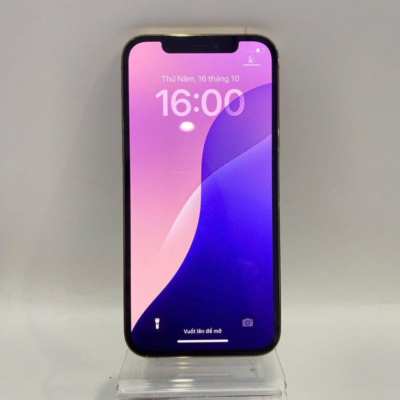 iPhone 12 Pro 128GB Vàng 98% pin 89%  Máy đã trả hết tiền mạng dùng như Quốc tế Apple  - HH3008