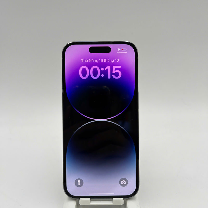 iPhone 14 Pro 128GB Tím 98% pin 85%  Máy đã trả hết tiền mạng dùng như Quốc tế Apple (màn LKCH) - HH2620