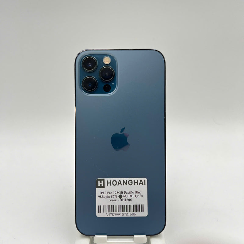 iPhone 12 Pro 128GB Xanh Dương 98% pin 85% ĐBH Máy đã trả hết tiền mạng dùng như Quốc tế Apple (viền xước) - HH1606