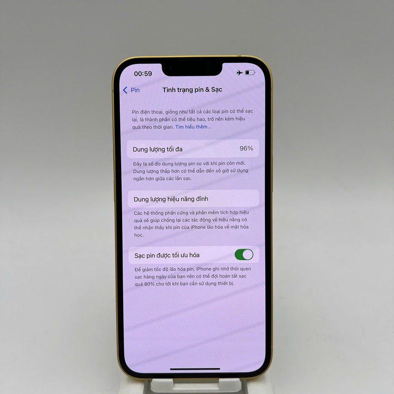 iPhone 14 128GB Vàng 98% pin 96% Quốc tế từ SB (Không dùng sim SB - viền xước) - HH2867