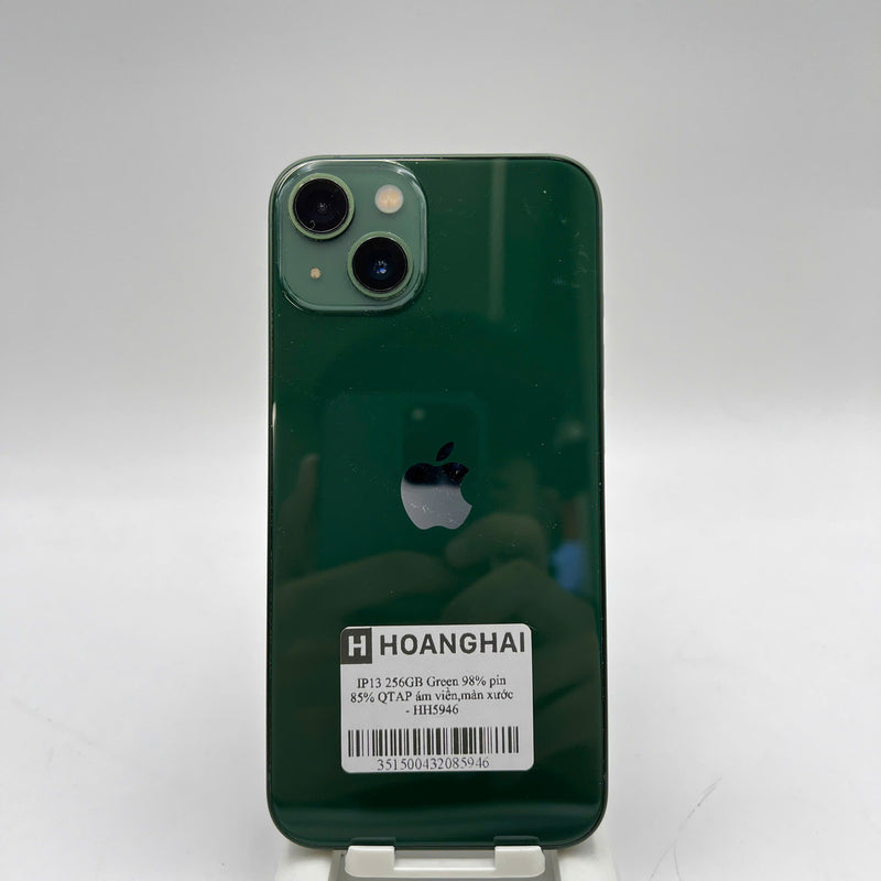 iPhone 13 256GB Xanh Lá 98% pin 85% Quốc tế Apple (ám viền, màn xước) - HH5946